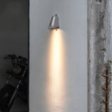 Ray Industrial Metal Bell Shaped Indoor Wall Lamp, Black/Grey/Coppery/Aluminum