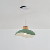 Valentina Colorful Shade Single Pendant Lights, Wood & Metal