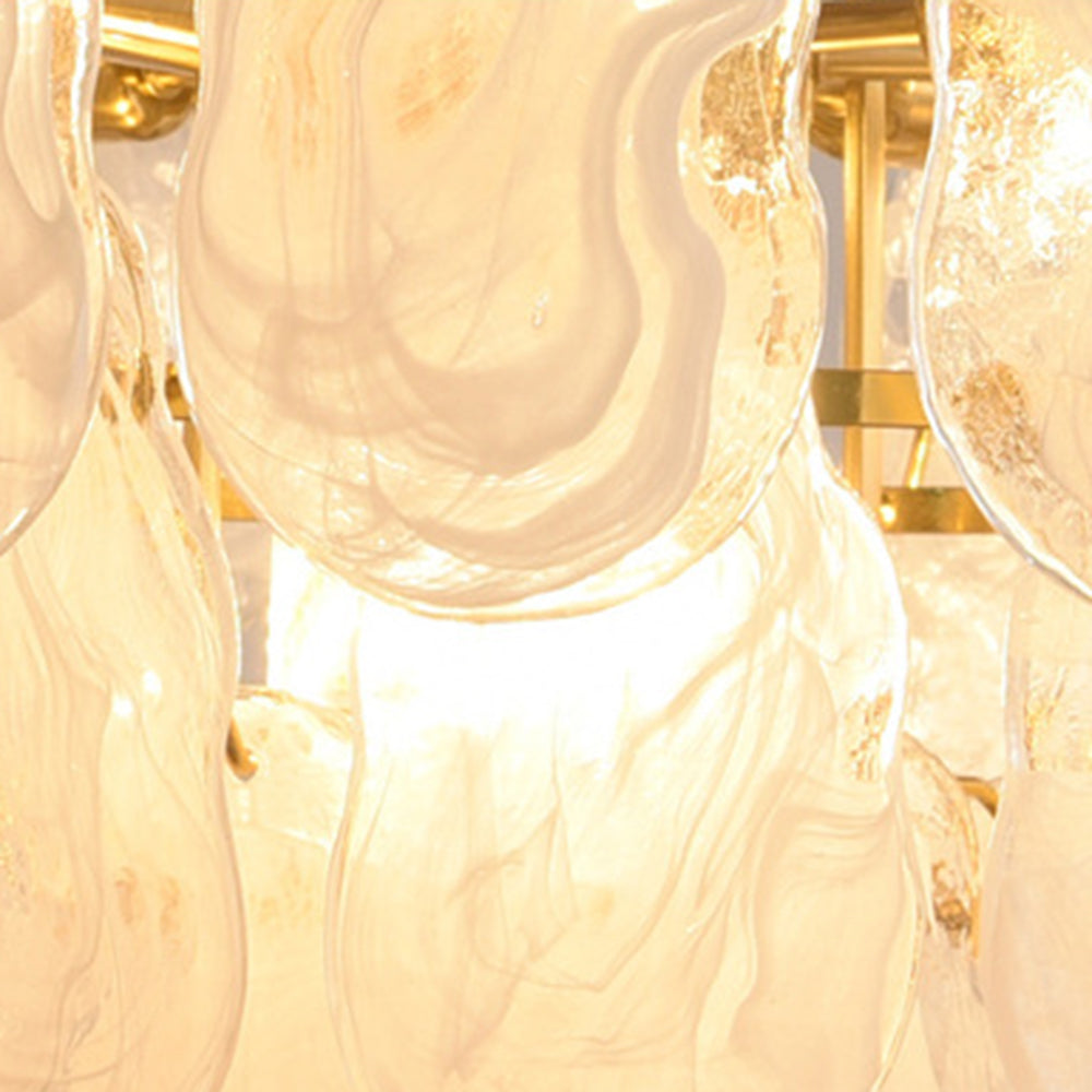 Kristy Elegant Pearl/Glass/Metal Chandelier, White