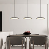 Aria Modern Minimalist Pendant Light Red Black Silver Metal Bedroom