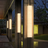 Ayen Modern Rectangular  Outdoor Wall Lamp, White