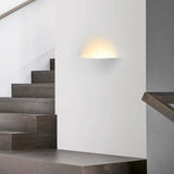 Aria Modern Recessed Metal/Plaster LED Wall Lamp, White