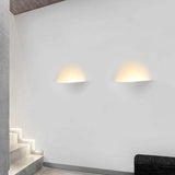 Aria Modern Recessed Metal/Plaster LED Wall Lamp, White