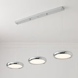 Aria Modern Minimalist Pendant Light Red Black Silver Metal Bedroom