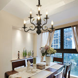 Silva Chandelier  Rustic Glass Living Room Bedroom