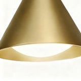 Ray Modern Minimalist Cone Metal Outdoor Waterproof Wall Lamp，Black/Gold