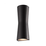 Laxor Minimalist Torch Metal Outdoor Wall Lamp Waterproof, Black/White