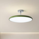 Valentina Vintage Flush Mount Ceiling Light Metal Red/White/Green LED Bedroom