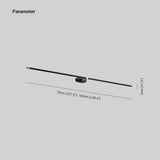 Ivox Minimalist Linear Wall Lamp Gold&Black