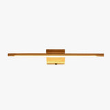 Muto Nature Wood Linear Mirror Front Vanity Wall Lamp