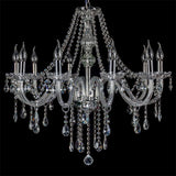 Silva Luxury Candlestick Clear Crystal Chandelier