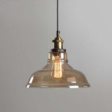 June Industrial Glass Pendant Light Clear/Amber/Smoke Grey