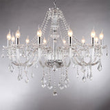 Silva Luxury Candlestick Clear Crystal Chandelier