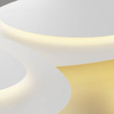 Arisha Modern  Unique Shape LED White Flush Mount Ceiling Light Bedroom