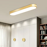 Arisha Oval Flush Mount LED Ceiling Light, Black/White/Grey/Gold
