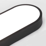 Arisha Oval Flush Mount LED Ceiling Light, Black/White/Grey/Gold