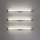 Arisha Modern Gold Mirror Front Vanity Wall Lamp, Metal/