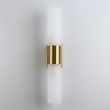 Arisha Modern Double Headed Metal Glass Vanity Wall Lamp, Black/Gold