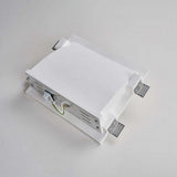 Aria Modern Recessed Metal/Plaster LED Wall Lamp, White
