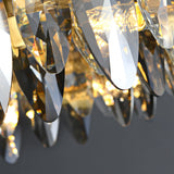 Kristy Modern Annular Metal Crystal Pendant Light,Gold
