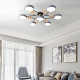 Arisha Ceiling Light, Wood Round for Living Room