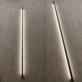Liora Modern Slim Linear Black LED Wall Lamp
