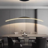 Floa Minimalist Linear Metal Remote Control Pendant Light