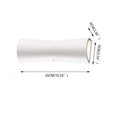 Laxor Minimalist Torch Metal Outdoor Wall Lamp Waterproof, Black/White