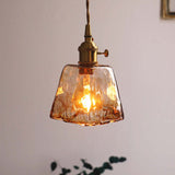 Zina Pendant Light Glass&Brass