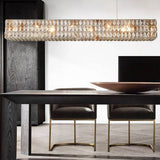 Kristy Rectangular Luxury Crystal Chandelier, 2 Colour