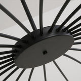 Arisha Modern Blown Linear Metal Multi-heads Chandelier