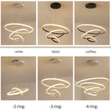 Zin Modern Ring Pendant Light, 2/3/4 Rings