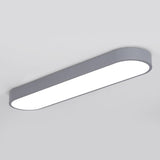 Arisha Oval Flush Mount LED Ceiling Light, Black/White/Grey/Gold