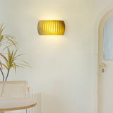 Aria Modern LED Indoor Wall Lamp Orange/Green Resin Bedroom