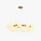 Valentina Bass Glass Bubble Golden Chandelier