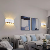Ray Modern Simple Metal/ Fixtures Up And Down LED Light Wall Lamp, Black/White