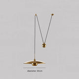 Pyra Minimalist Metal Pendant Light, Gold