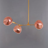 Arisha Modern Globe Lava 3 Pendant Light Fixture