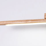 Muto Nature Wood Linear Mirror Front Vanity Wall Lamp
