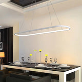 Junel Minimalist Oval Interior Hanging Pendant Light