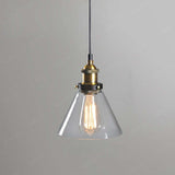 June Industrial Glass Pendant Light Clear/Amber/Smoke Grey