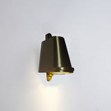 Ray Industrial Metal Bell Shaped Indoor Wall Lamp, Black/Grey/Coppery/Aluminum