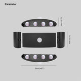 Ray Modern Simple Metal/ Fixtures Up And Down LED Light Wall Lamp, Black/White