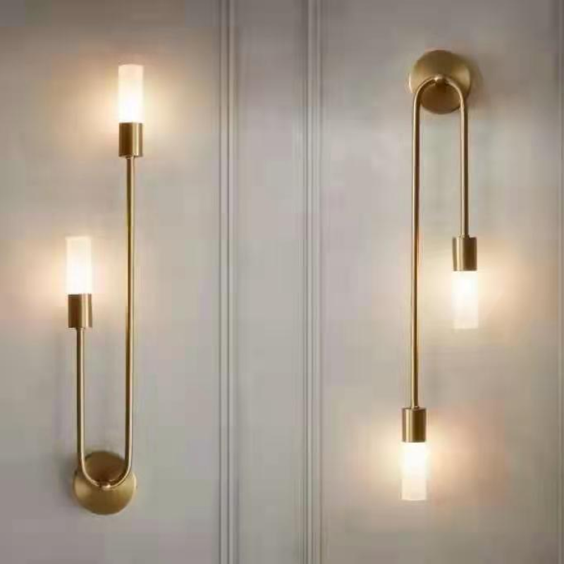 Rime Modern Wall Sconce for Bedeside Gold 2 PCS