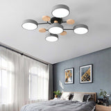 Arisha Ceiling Light, Wood Round for Living Room