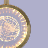 Kristy Morden Spherical Metal Pendant Light, Gold