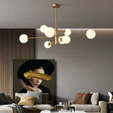 Valentina Modern Glass Shade Pendant Light, Copper/Black