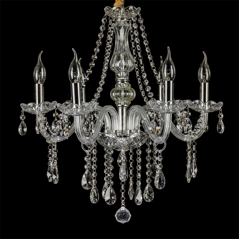 Silva Luxury Candlestick Clear Crystal Chandelier