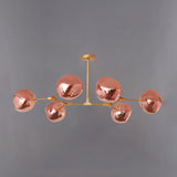 Arisha Modern Globe Lava 3 Pendant Light Fixture