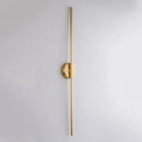 Fauro Modern Linear Metal&Silica Gel Wall Mount Lamps, Gold